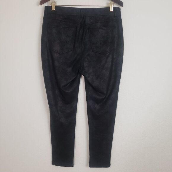 Democracy Ponte Pants 12 Black AB Technology Grunge Witchy Goth Sretchy Metallic - Picture 9 of 11